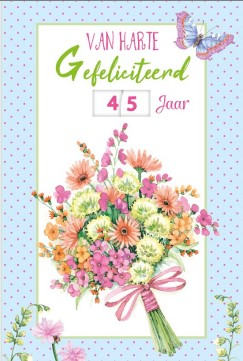 verjaardagskaarten met bloemen en met draaischijf