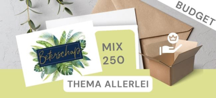 250 budget kaarten allerlei