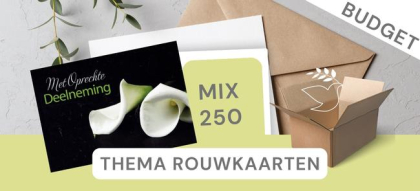 250 budget kaarten rouwkaarten