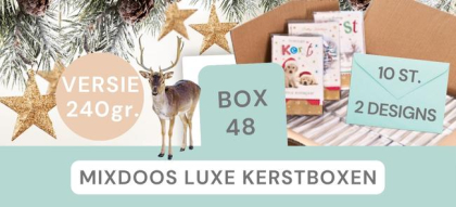 48 kerstdozen met elk 10 kerstkaarten incl envelop