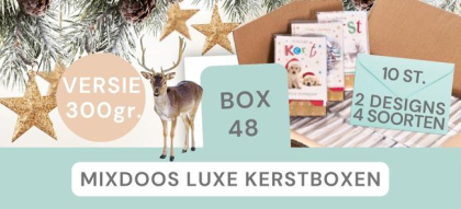 48 kerstdozen met elk 10 kerstkaarten incl envelop