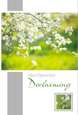 met oprechte deelneming