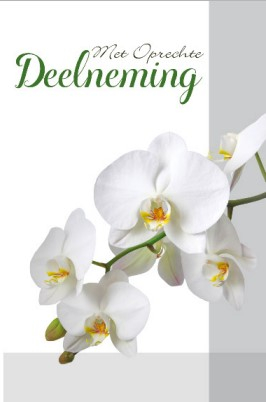 met oprechte deelneming
