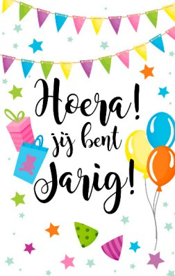 Hoera jij bent jarig