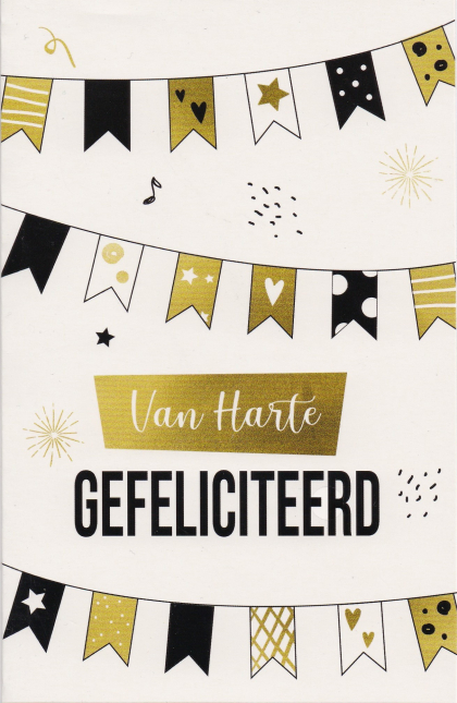 felicitatiekaart met vlaggen 