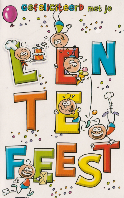 Lentefeest kaarten kinderen