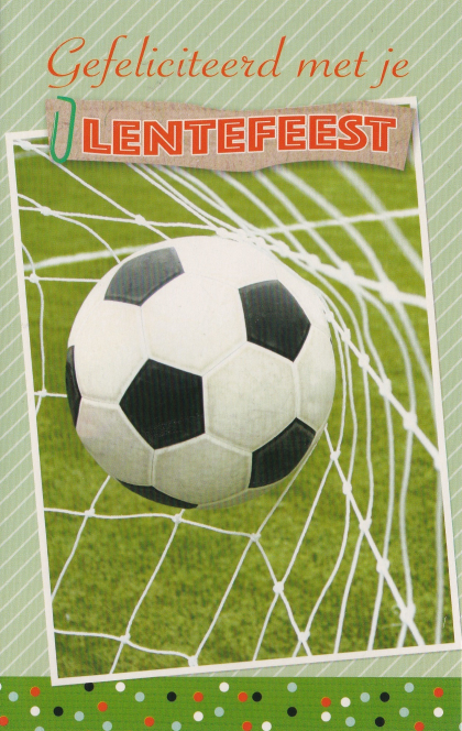 Lentefeest kaarten voetbal