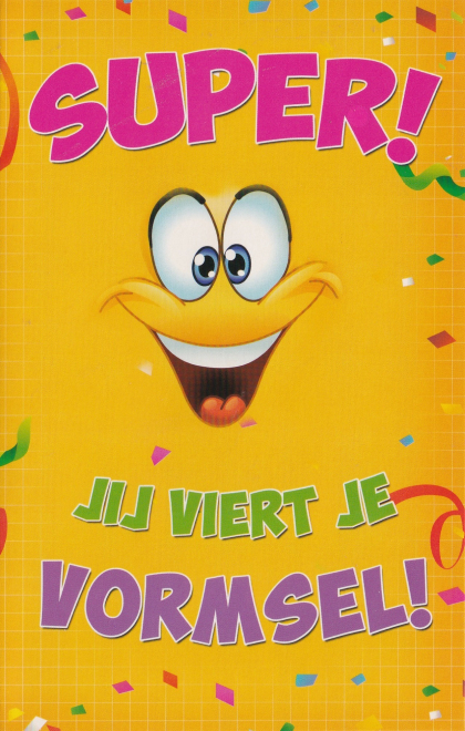 Vormsel kaart met smiley