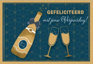Gefeliciteerd met je verjaardag kaart