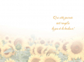 Franstalige verjaardagskaart met zonnebloemen Bon Anniversaire