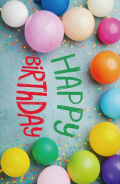 verjaardagskaart met ballonnen 