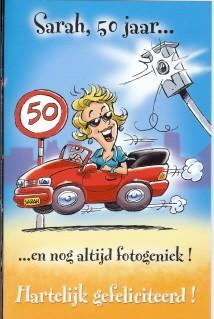 Aan de overkant Kust Afrika verjaardagkaart 50 vaar