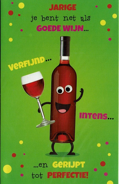 Humor Kaartje Voor Mannen, Net Als Goede Wijn