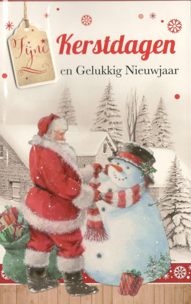 Fijne kerstdagen en een gelukkig Nieuwjaar