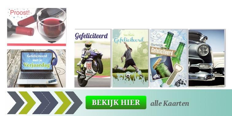 Verjaardagskaarten voor mannen